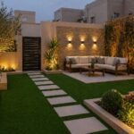 تنسيق حدائق أبو حليفة تصميم بسيط