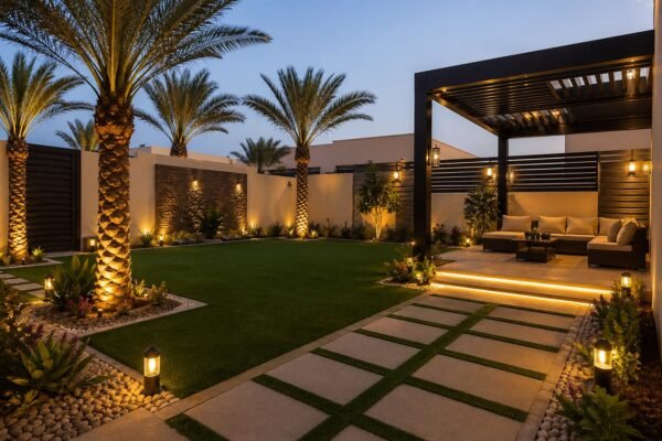 حديقة منزلية متوازنة في المنقف