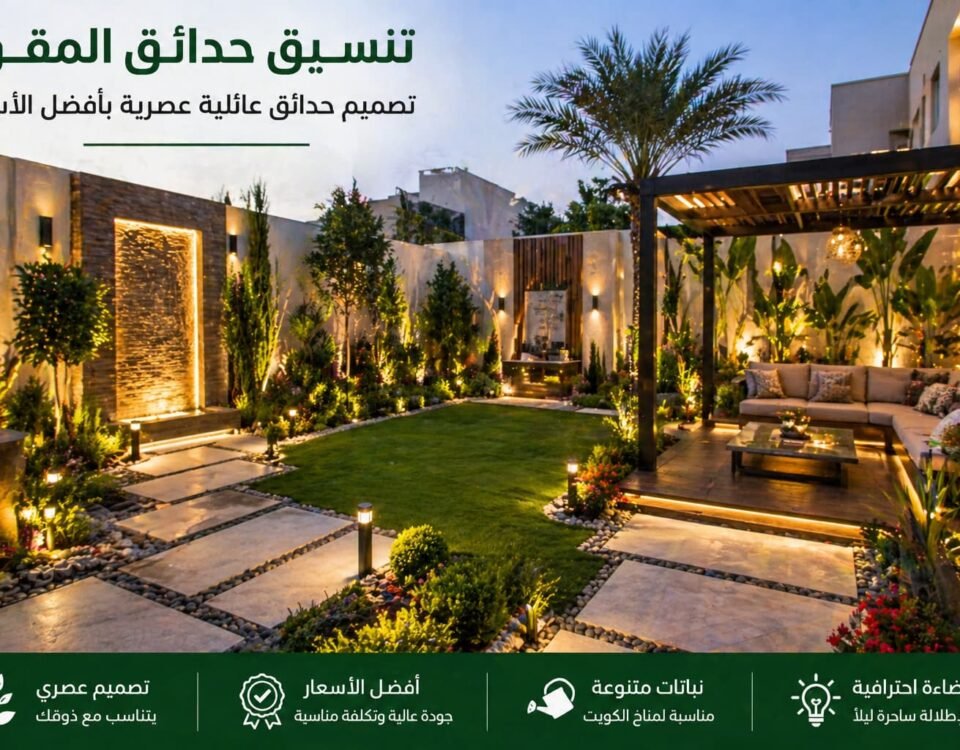 تنسيق حدائق المقوع بالكويت