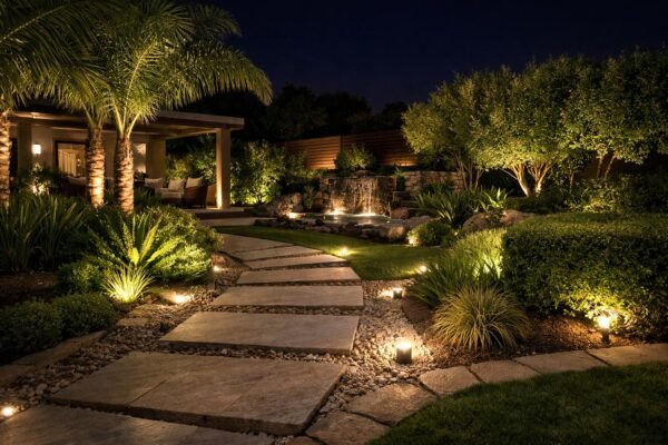 تنسيق حدائق ليلية في الدعية