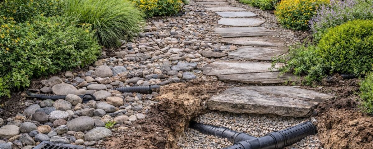 تنسيق حدائق القادسية بالكويت مع نظام تصريف متكامل