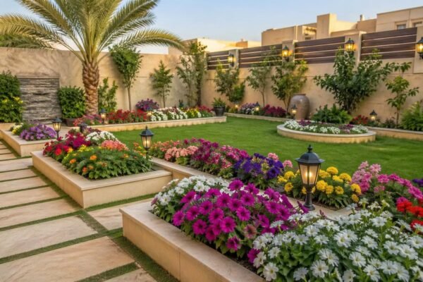 نباتات موسمية ملونة بالكويت