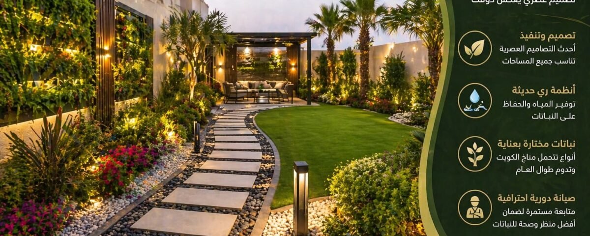 تنسيق حدائق هدية بالكويت