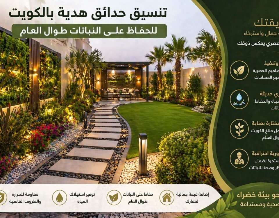 تنسيق حدائق هدية بالكويت