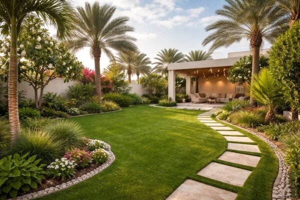 حديقة منزلية منسقة في الزور