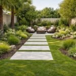 تنسيق حدائق العقيلة بتكلفة متوازنة