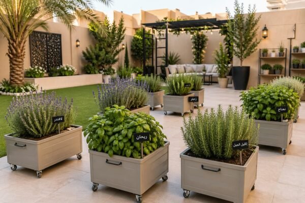 أحواض نباتات عطرية متحركة