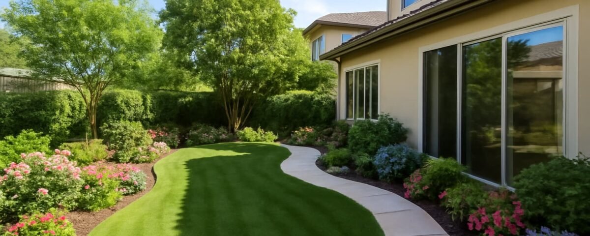 حديقة منزلية جميلة ومنسقة في صباح سالم بالكويت