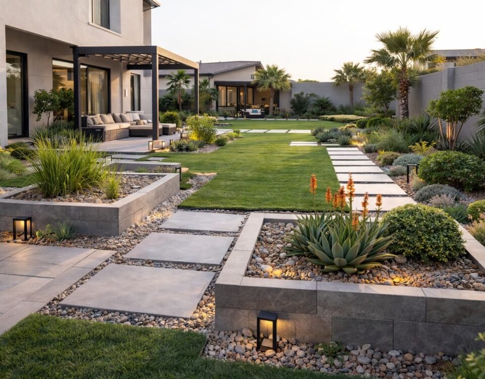 تنسيق حدائق حديثة في دسمان