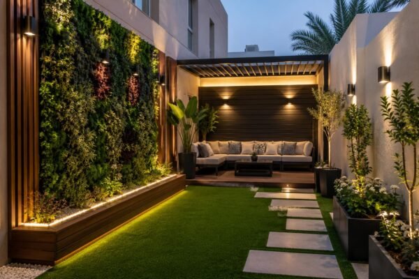 حديقة منزلية صغيرة عصرية بالكويت