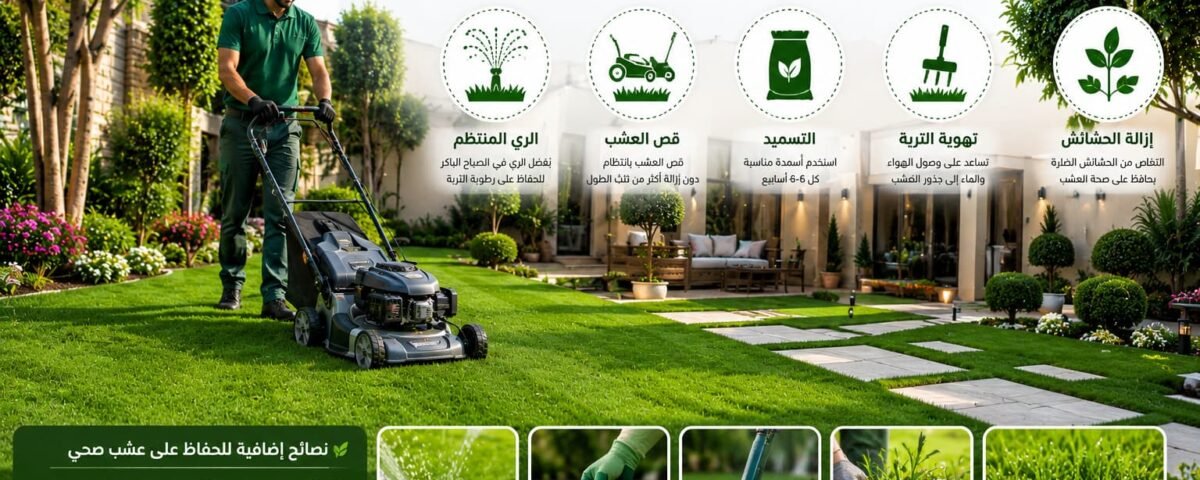 طرق العناية بعشب حديقتك