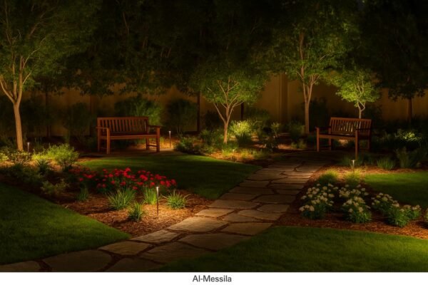 حديقة ليلية في المسيلة بالكويت