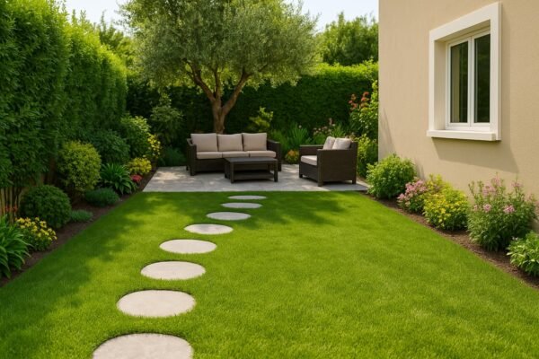 حديقة منزلية خضراء في فهد الأحمد