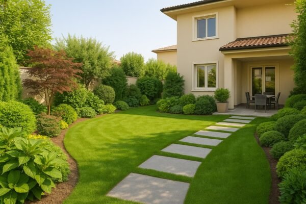 حديقة منزلية جميلة في النسيم بالكويت