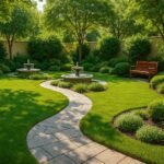 تنسيق حدائق ضاحية عبد الله المبارك