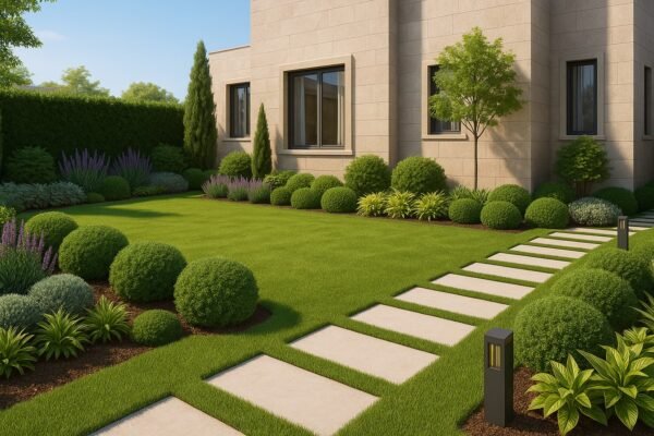 تصميم حديقة منزلية في ضاحية عبد الله المبارك