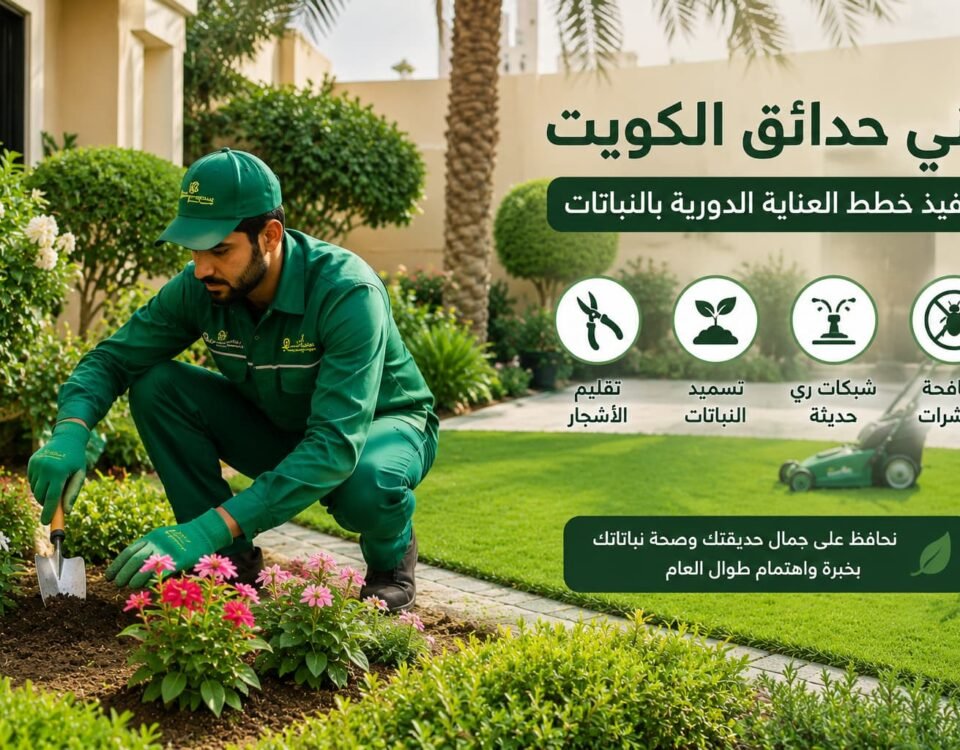 فني حدائق بالكويت للعناية بالنباتات