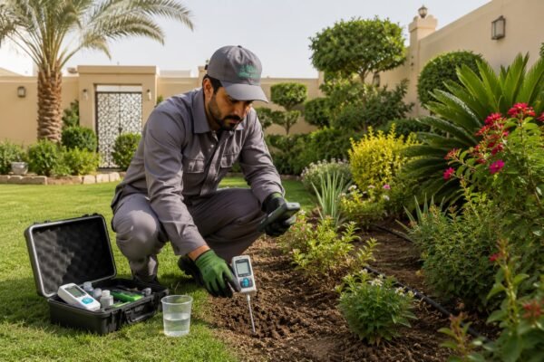 فحص تربة حديقة منزلية بالكويت